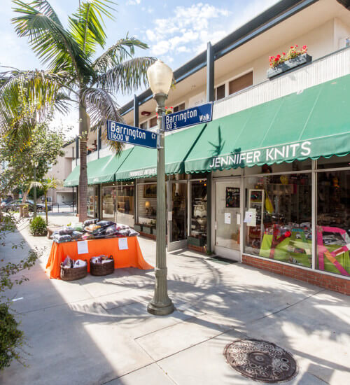 Shopping in Brentwood neighborhood of L.A.